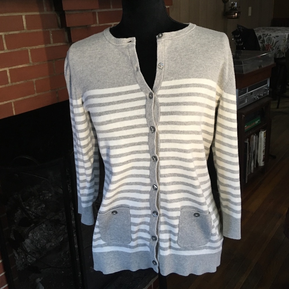 Banana Republic Striped Cardigan